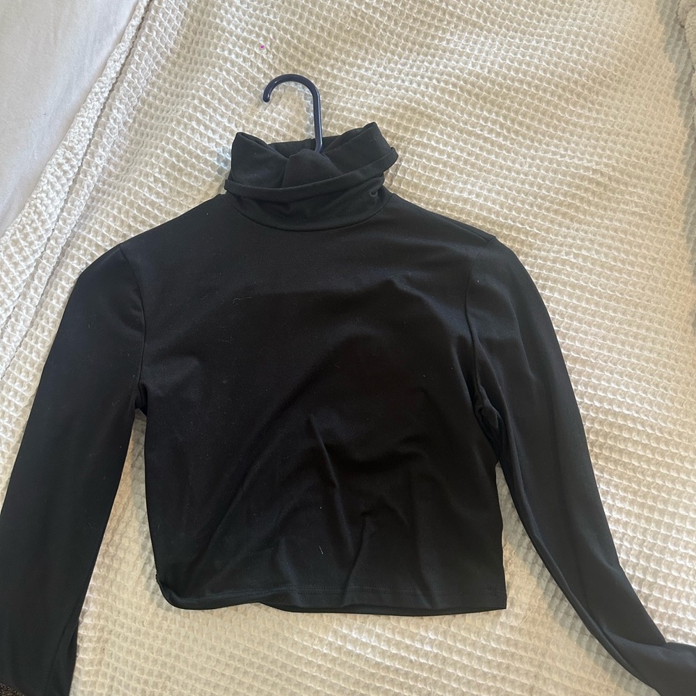 Windsor Black Turtleneck Top